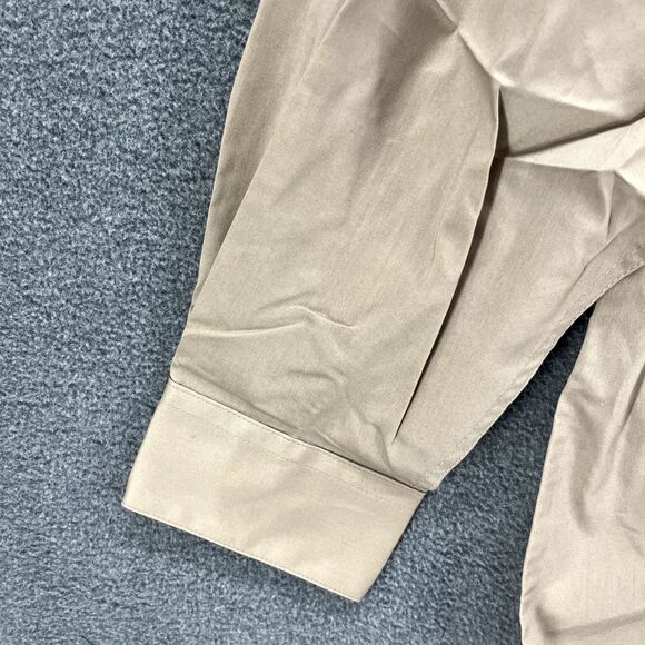 Architect Shirt Mens XL 17‎ 17.5 34 35 Tan Regular Fit Stretch Button Up - Picture 5 of 14